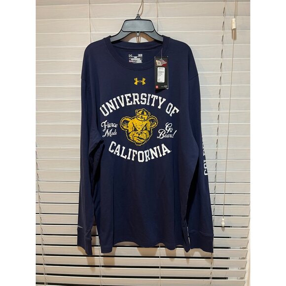 Under Armour Cal Golden Bears Long Sleeve Shirt NWT‎ - Size L - Picture 1 of 4